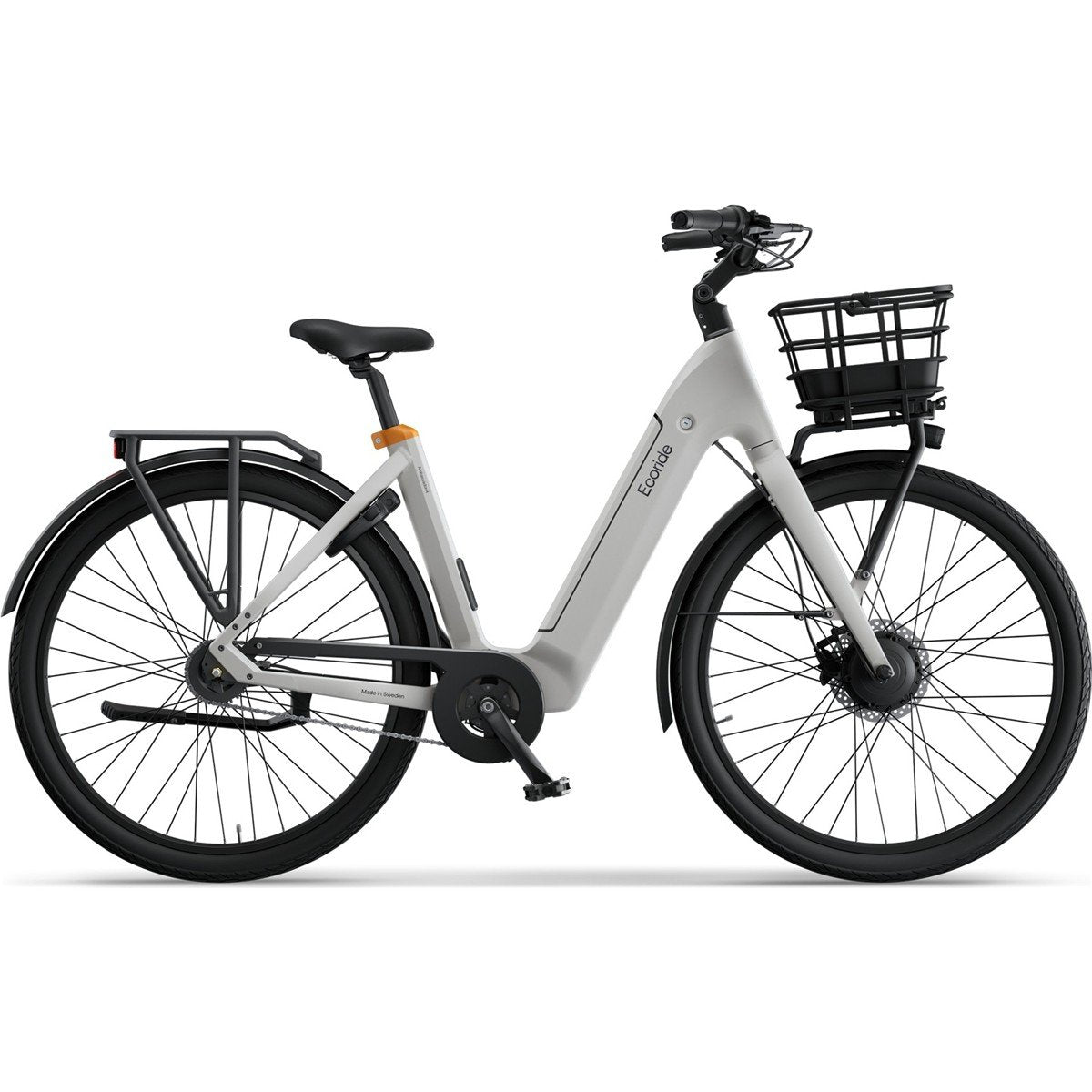 Elcykel Ecoride Ambassador 4 Framhjulsmotor Fotbroms White