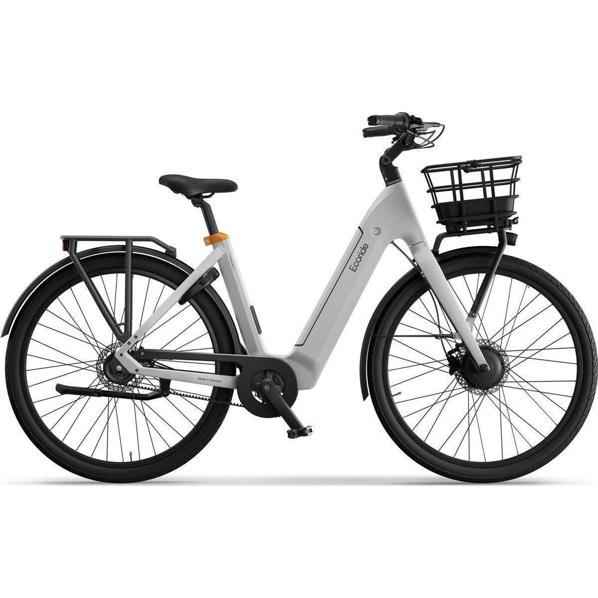 Elcykel Ecoride Ambassador 4 Framhjulsmotor Remdrift Skivbroms White