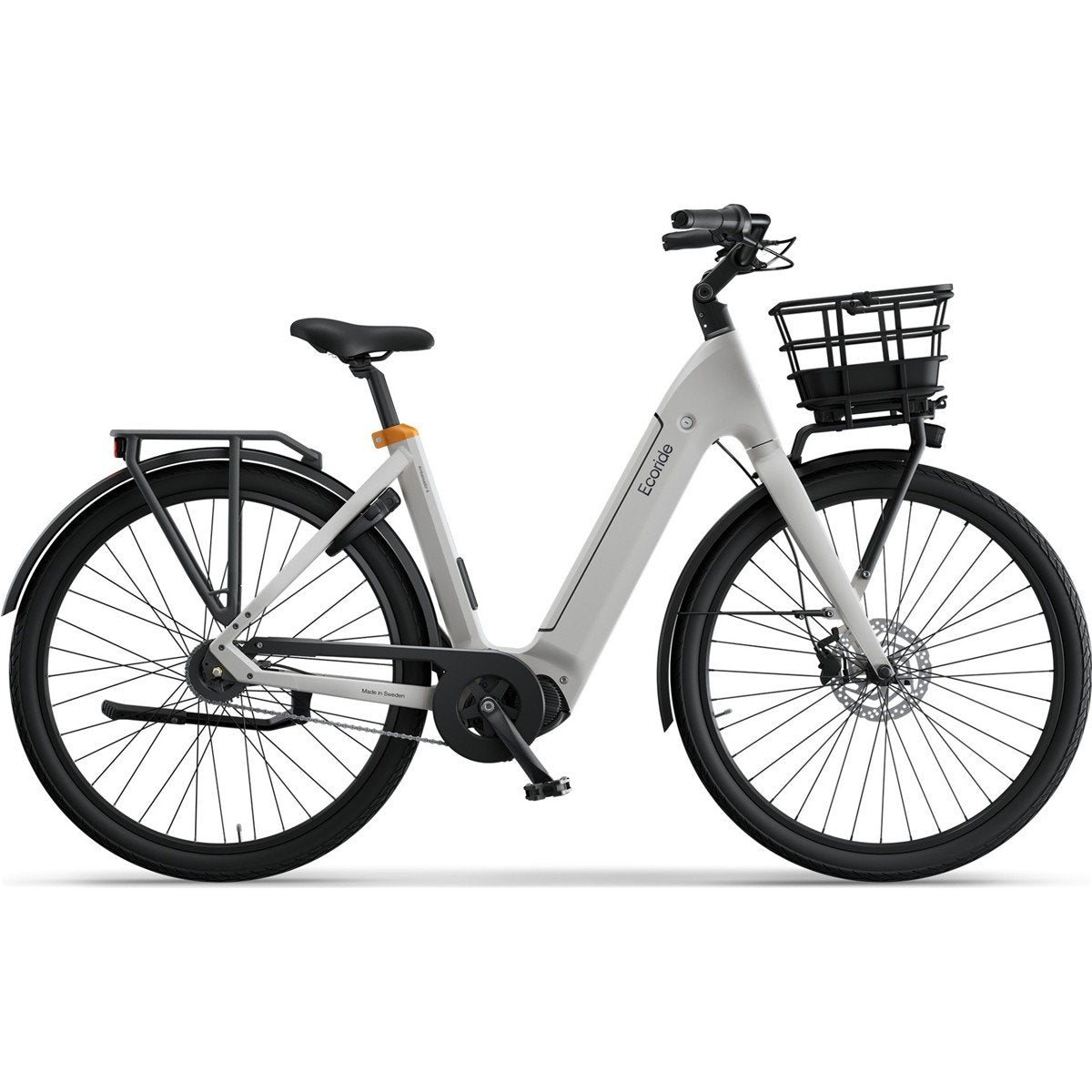 Elcykel Ecoride Ambassador 4 Mittmotor Fotbroms White