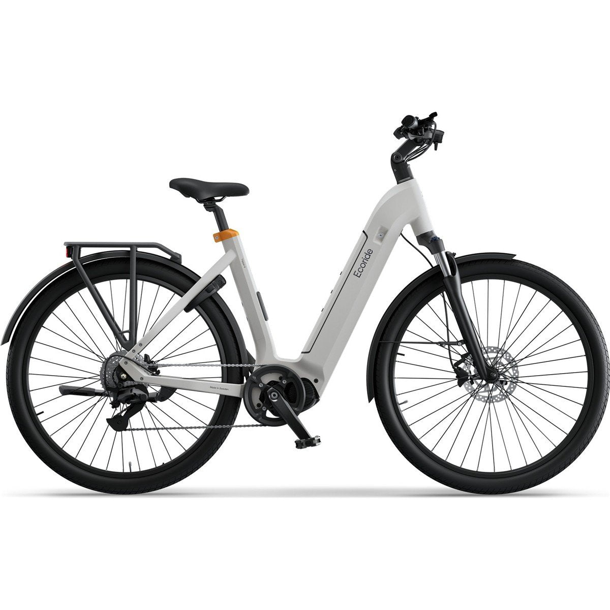 Elcykel Ecoride Tripper 4 Mittmotor Lågt Insteg White