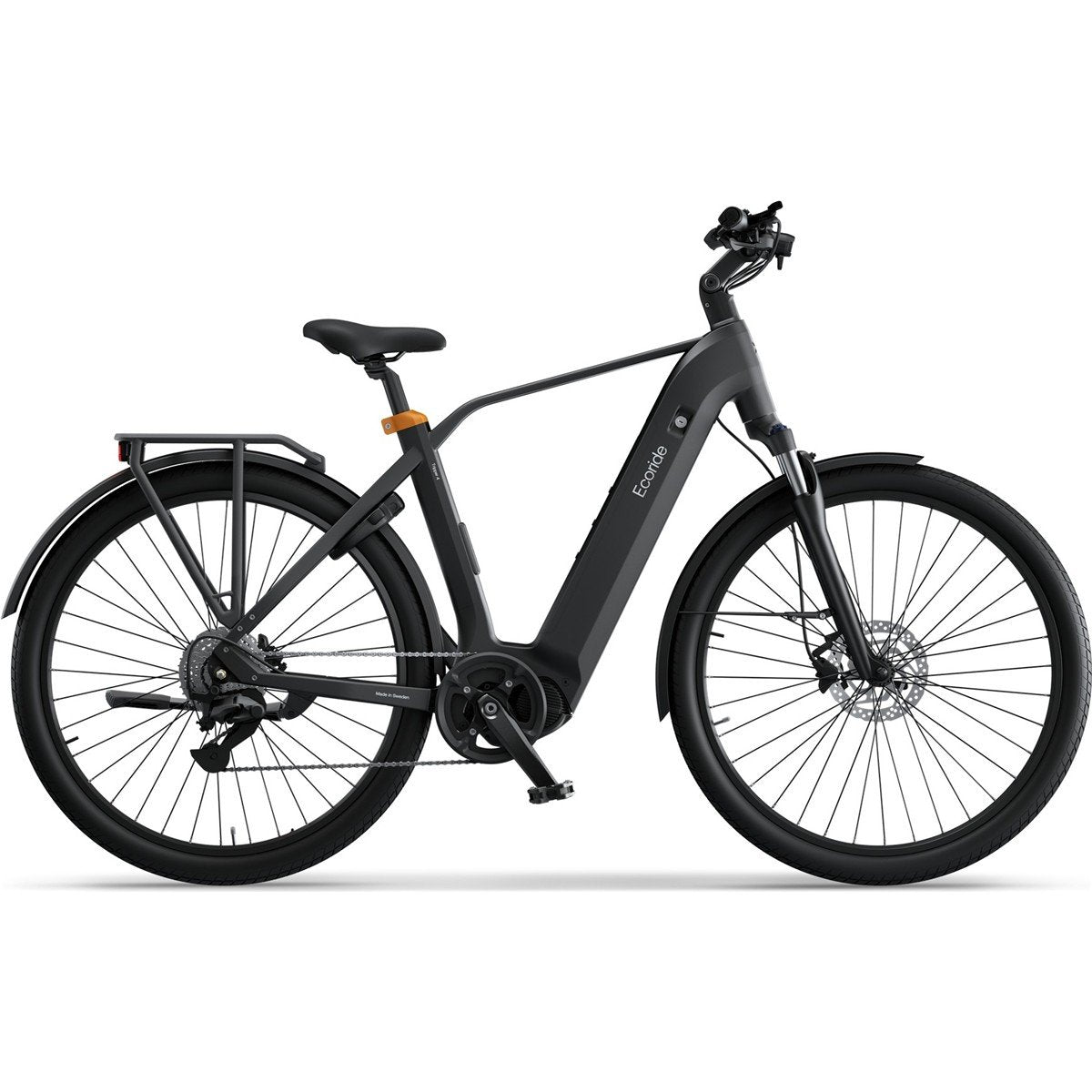 Elcykel Ecoride Tripper 4 Mittmotor Herrcykel Black