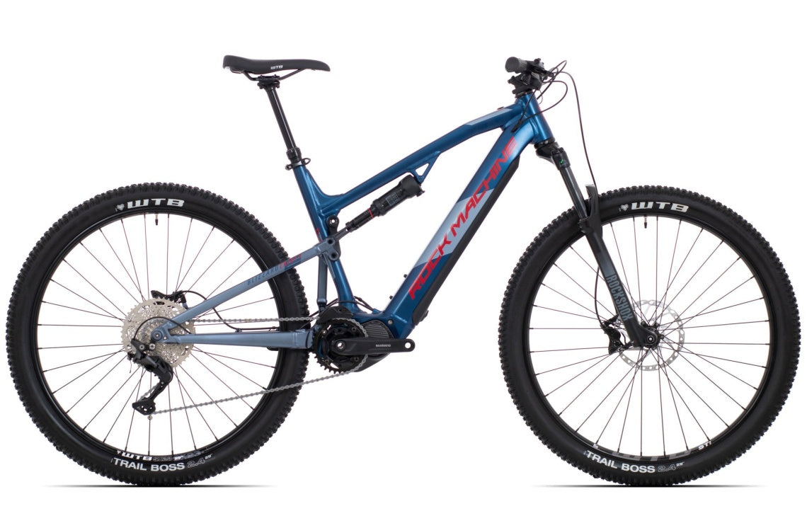 El MTB Rock Machine Blizzard INT E30-29 blå/röd/grå