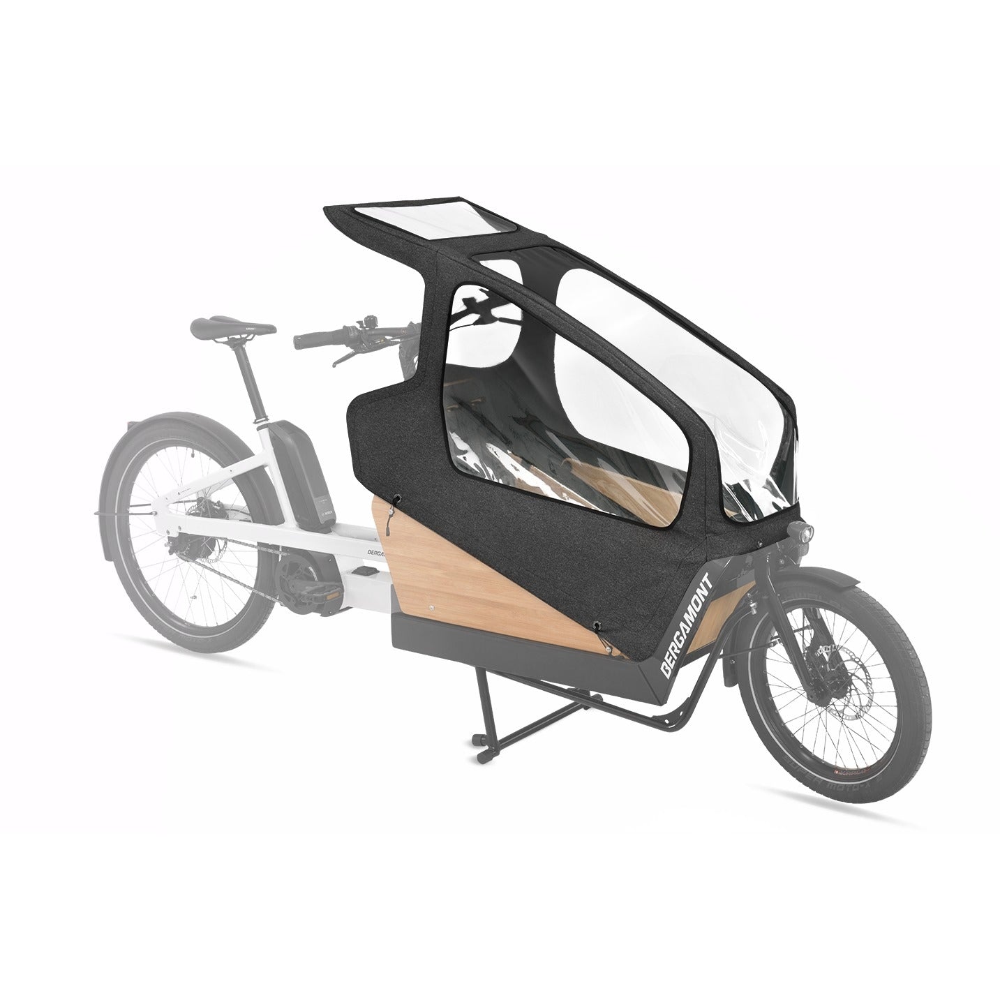 Regnskydd Bergamont E-Cargoville Kids Rain Canopy 70cm