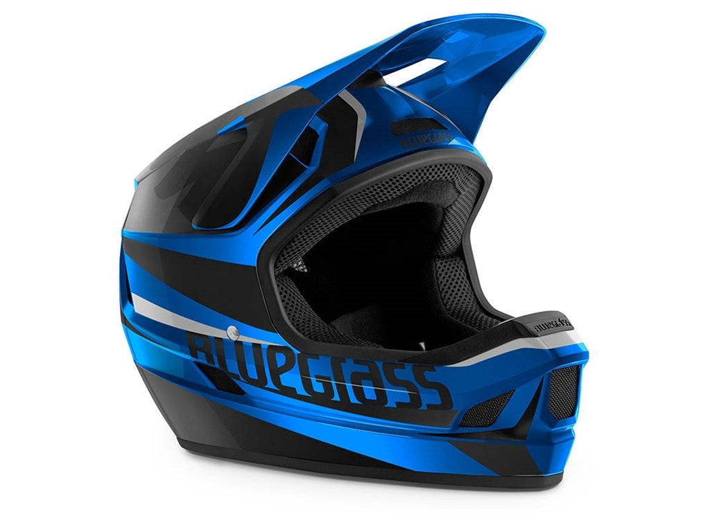 Cykelhjälm Bluegrass Legit svart/blå metallic