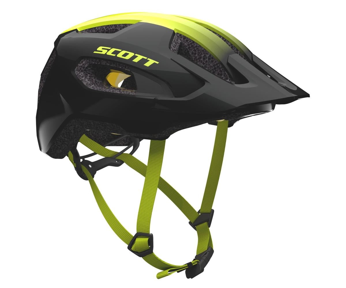Cykelhjälm Scott Supra Plus MIPS svart/gul