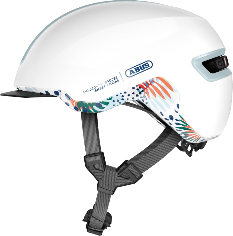 Cykelhjälm Abus Hud-Y flower white