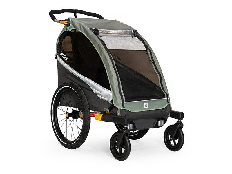 Cykelvagn Burley D'Lite X Single Grå/Grön/Svart