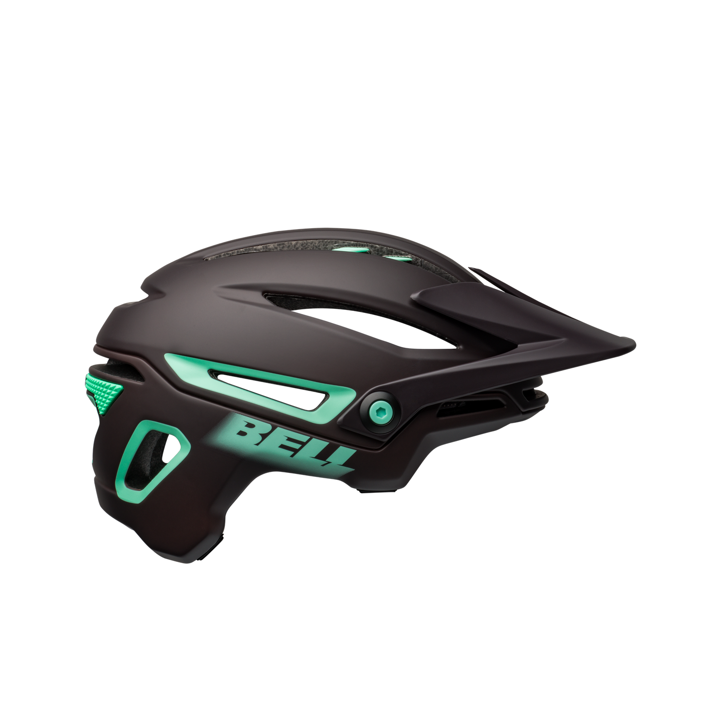 Cykelhjälm Bell Sixer MIPS mörkbrun/mint