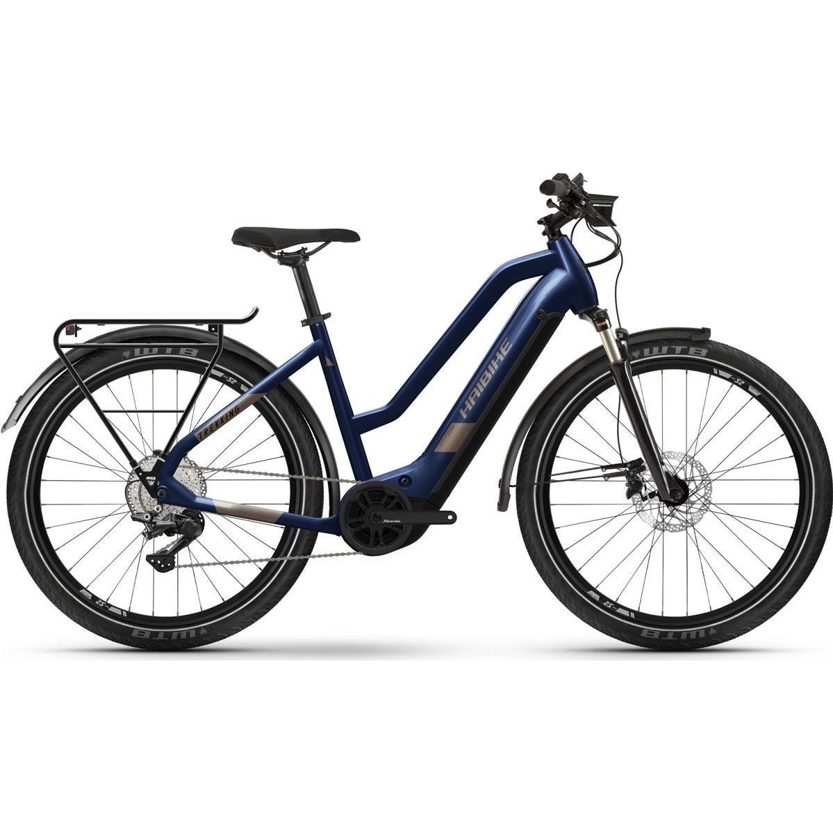 Elcykel hybrid Haibike Trekking 7 Mid Blå