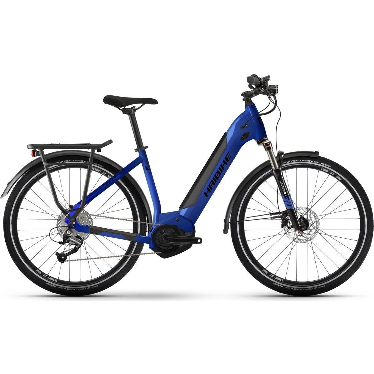 Elcykel hybrid Haibike Trekking 4 Low Blå