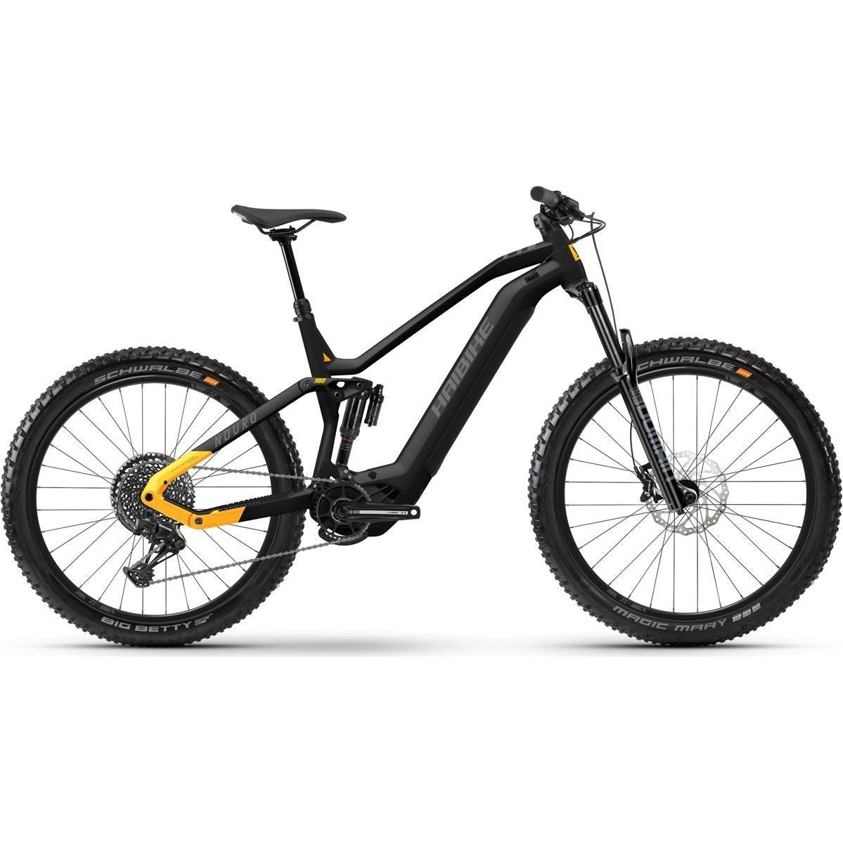 El MTB Haibike Nduro 6 Svart/Gul