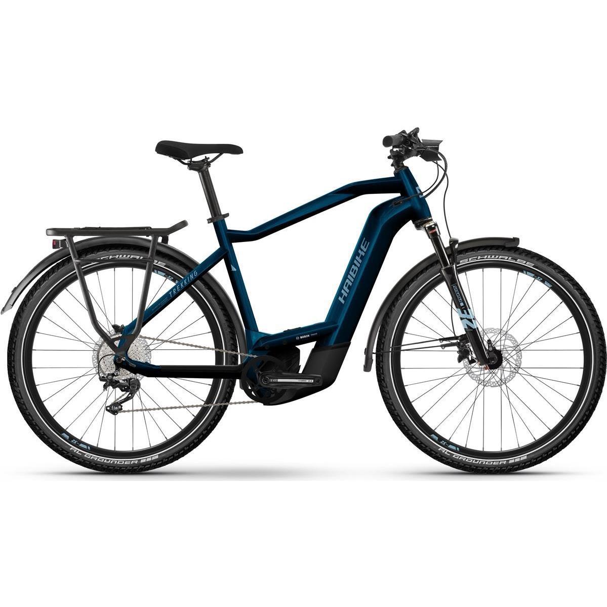 Elcykel hybrid Haibike Trekking 8 High Blå