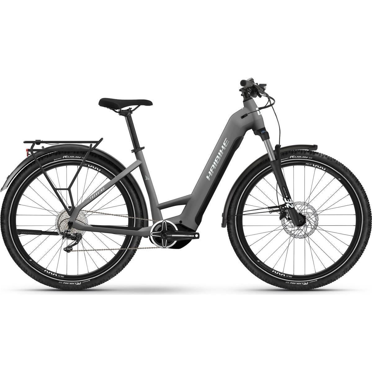 Elcykel hybrid Haibike Trekking 4 Low Silver