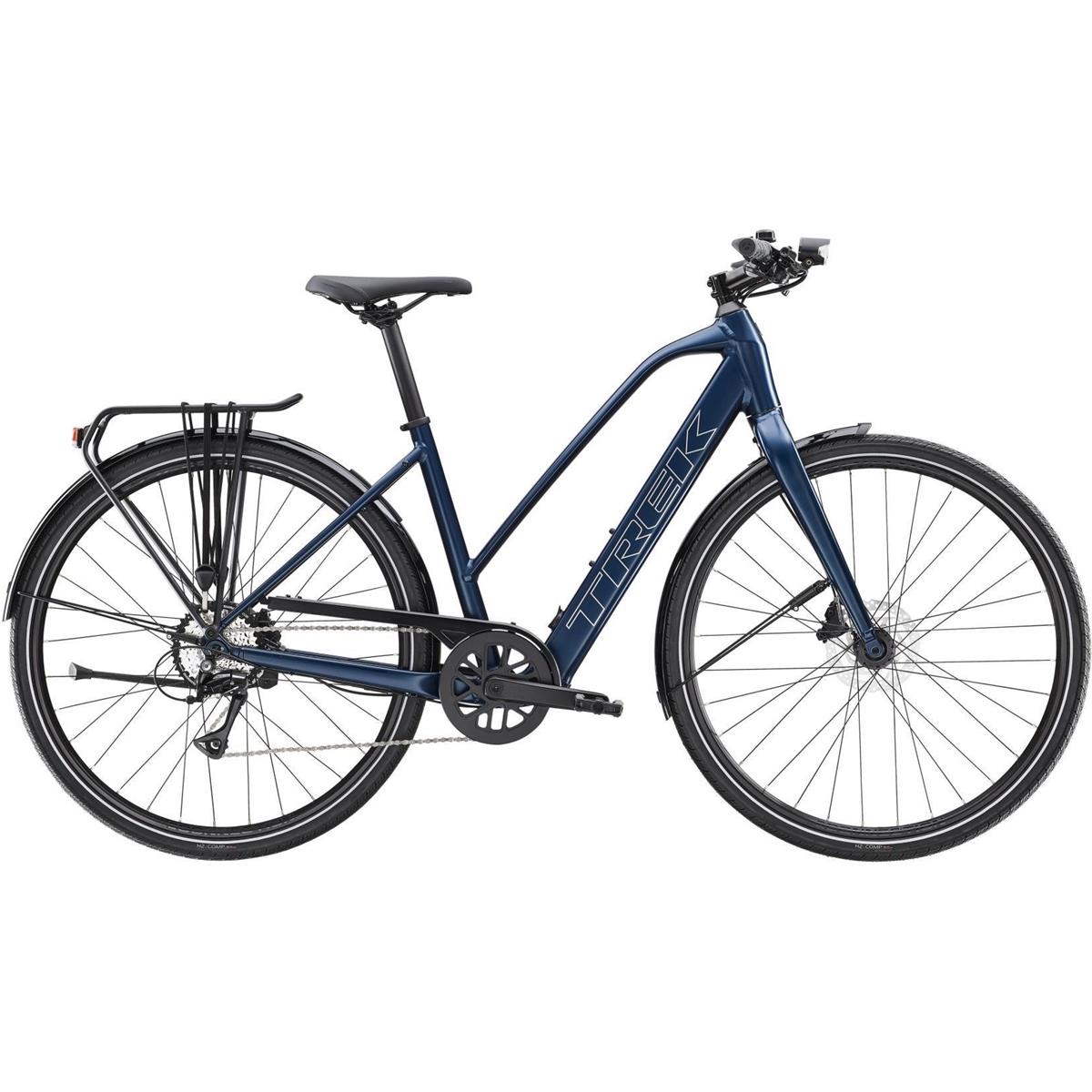 Elcykel Trek Dam FX+ 2 Stagger LT satin mulsanne blue