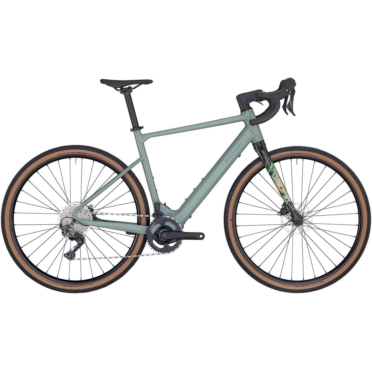 El-Gravel Bergamont E-Grandurance 7 Shiny Rainy Green