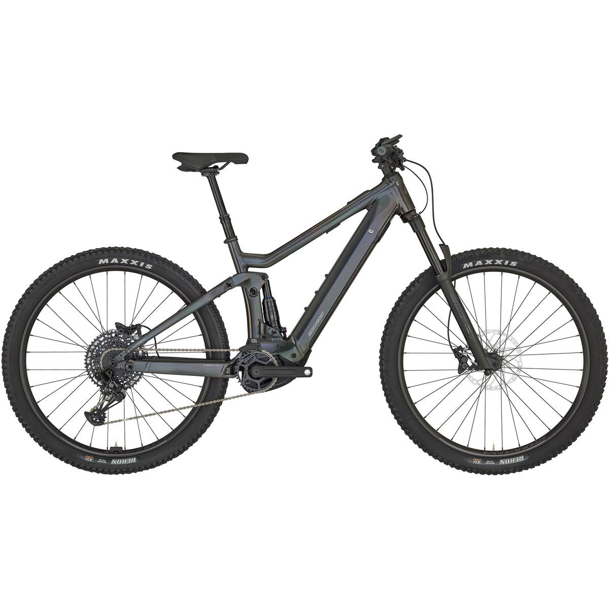 El MTB Bergamont E-Revox FS 150 Expert Shiny Rainbow Black