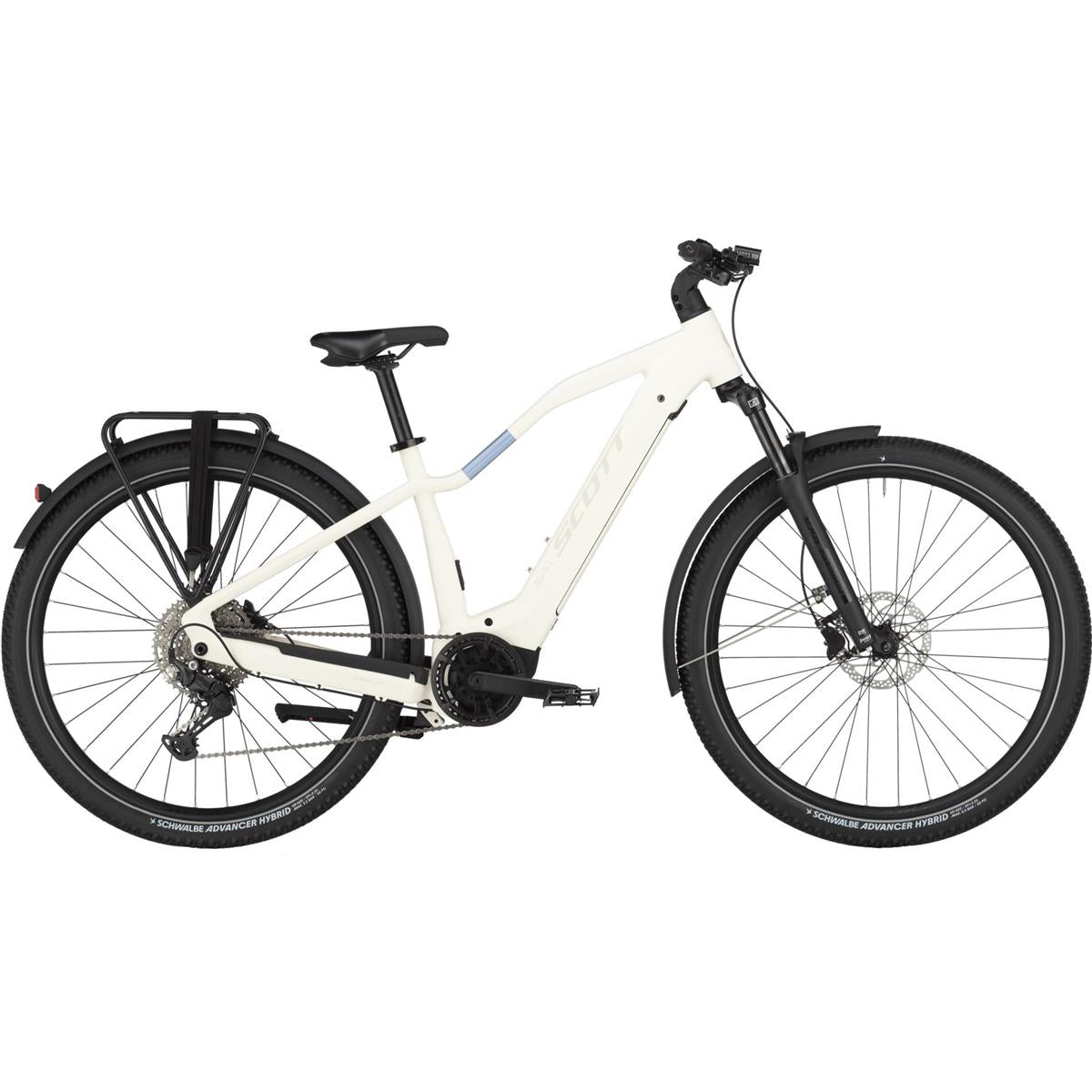 Elcykel Hybrid Scott Axis 40 Cotton White