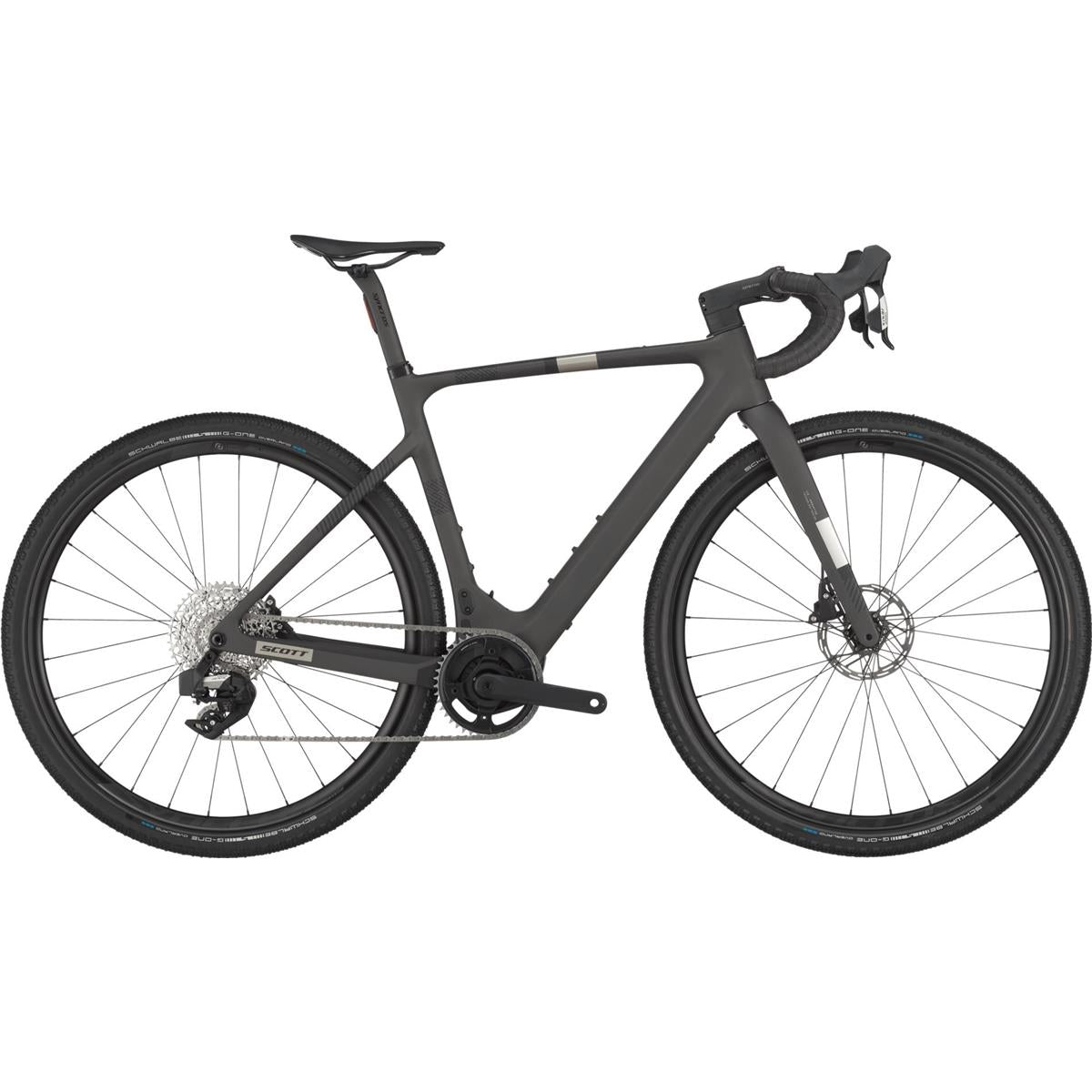 El-Gravelcykel Scott Solace Gravel 30 Carbon Black