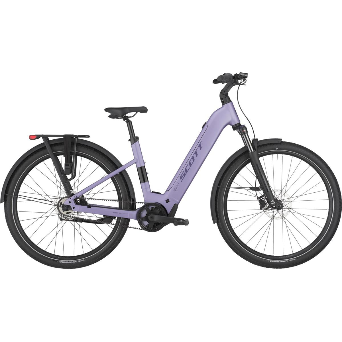 Elcykel Hybrid Scott Sub 20 Belt Wave Lila Purple