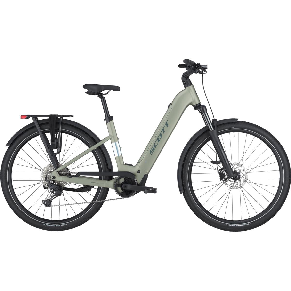 Elcykel Hybrid Scott Sub 30 Wave Aztec Green