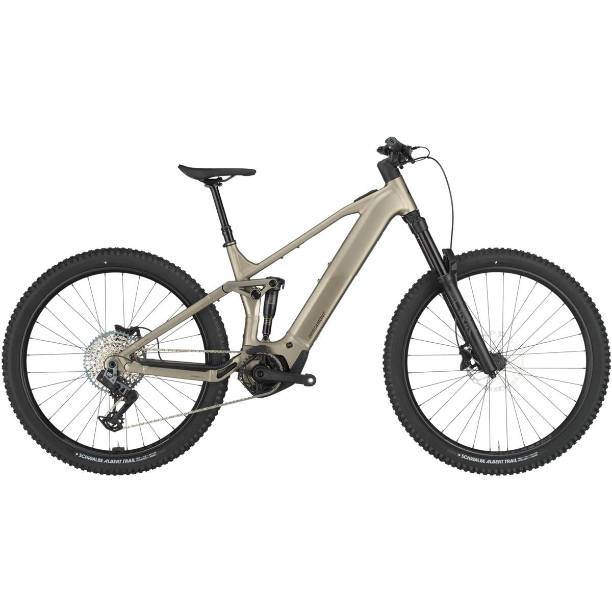 El MTB Bergamont E-Revox FS 10 Warm Silver