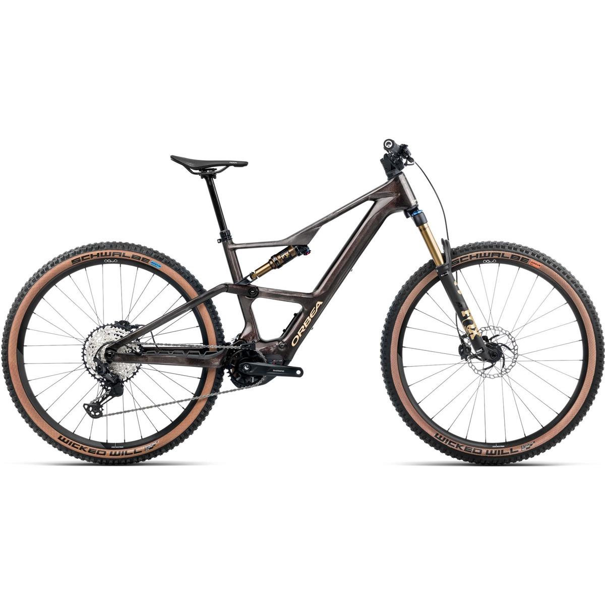 EL-MTB Orbea Rise SL M10 630W Cosmic Carbon View Golden Sand Gloss
