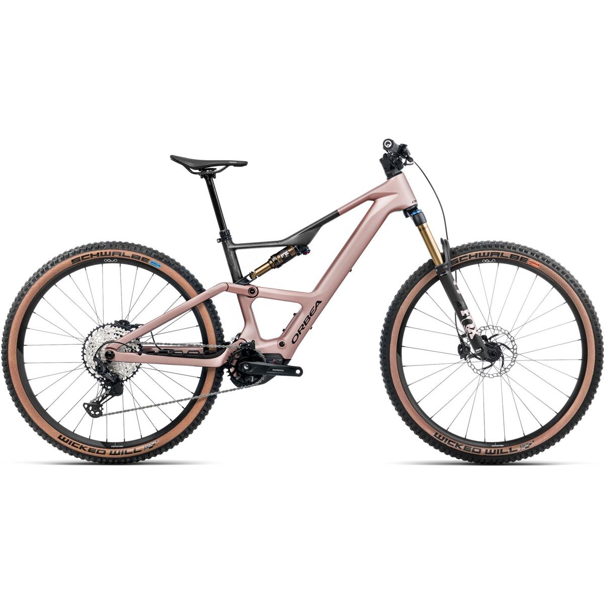 EL-MTB Orbea Rise SL M10 630W Desert Rose Carbon Raw Matt