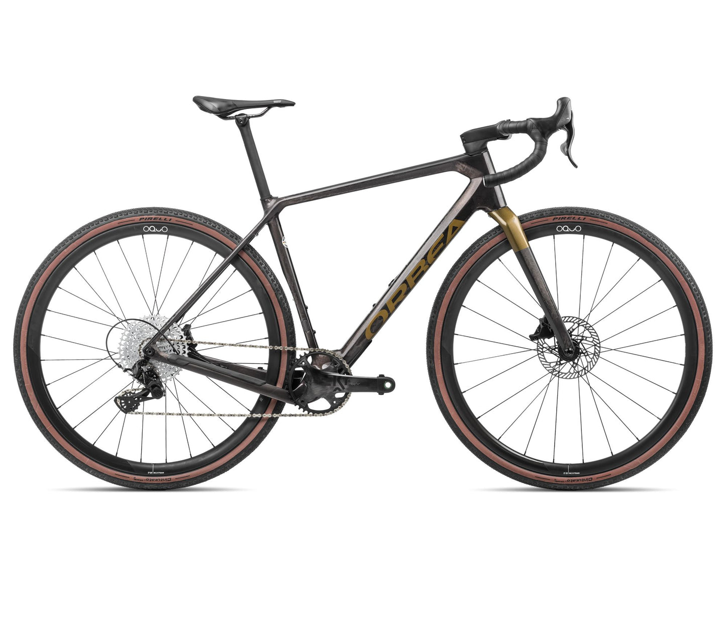 Gravel Orbea Terra M22team 1x Cosmic Carbon View-Metallic Olive Green Gloss
