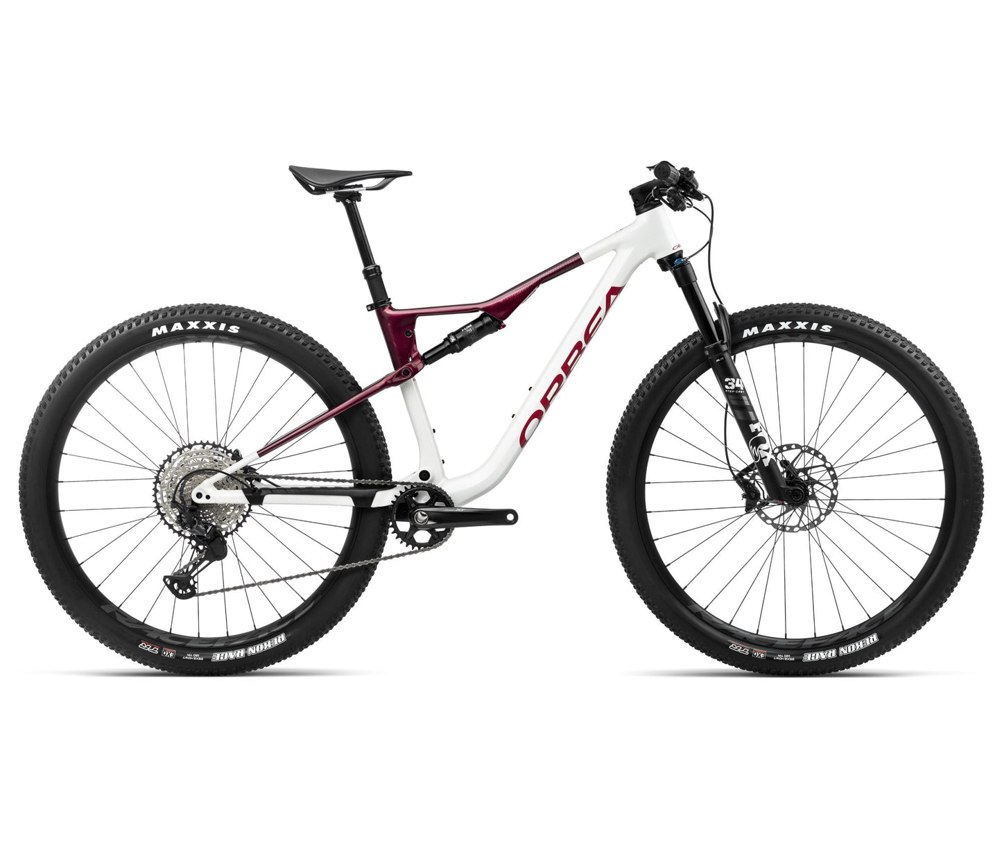 Heldämpad MTB Orbea OIZ H10 White Chic- Shadow Coral Gloss