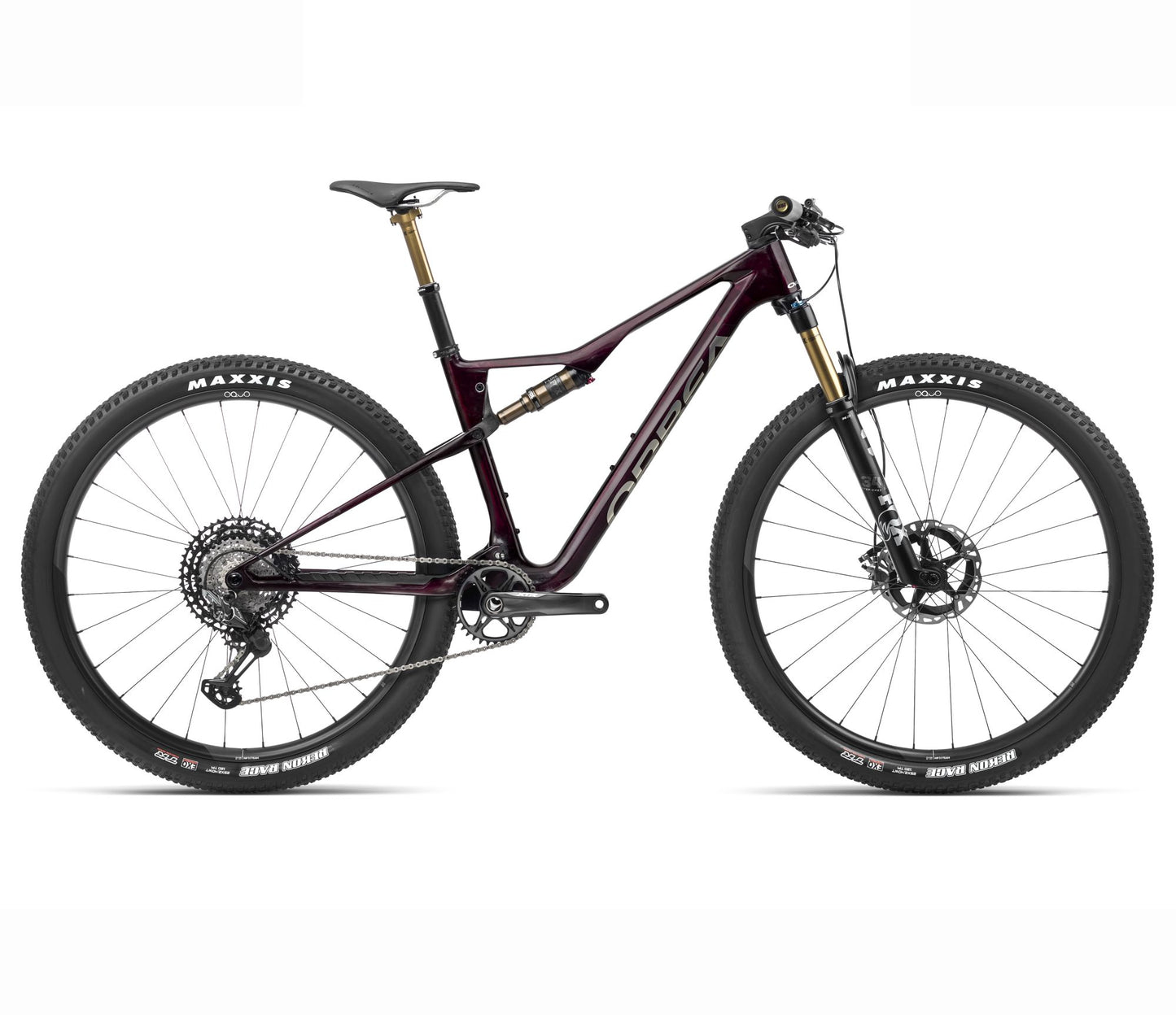 Heldämpad MTB Orbea OIZ M-TEAM XTR Wine Red Carbon View-Titan Gloss
