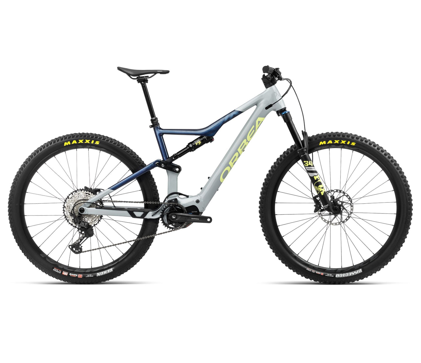 EL-MTB Orbea Rise H20 Iceberg Grey-Moondust Blue Gloss