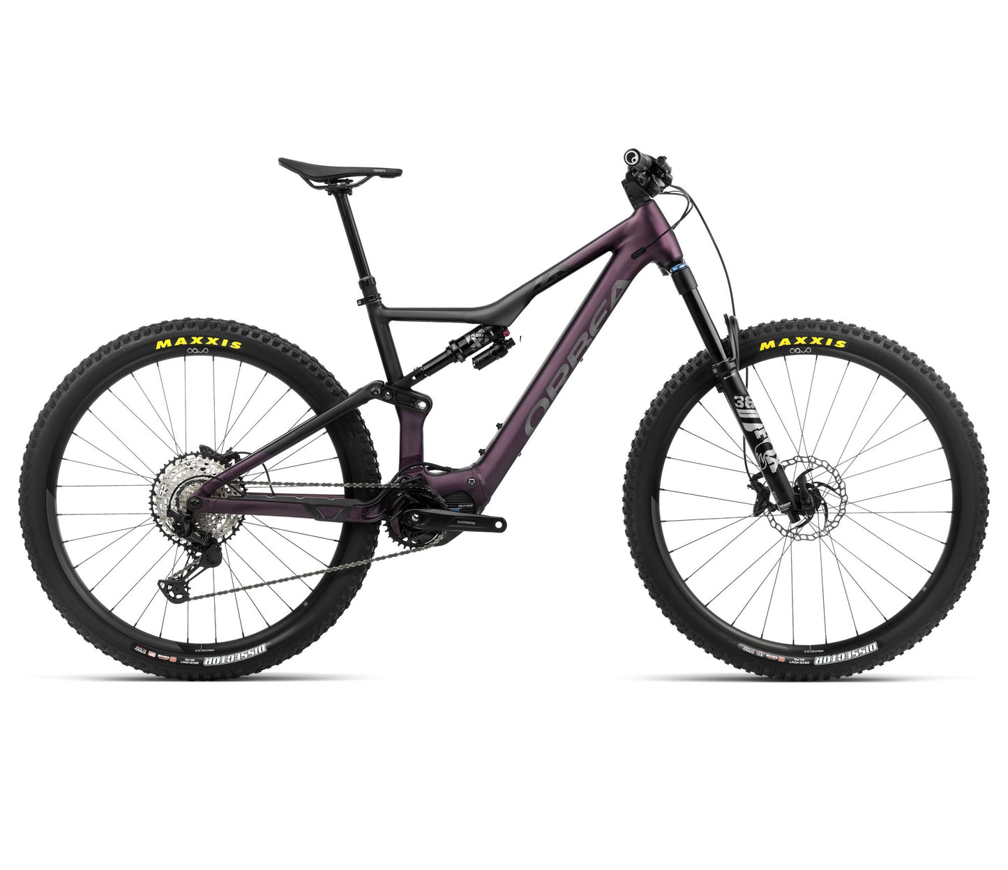EL-MTB Orbea Rise H10 Metallic Mulberry-Black Matt