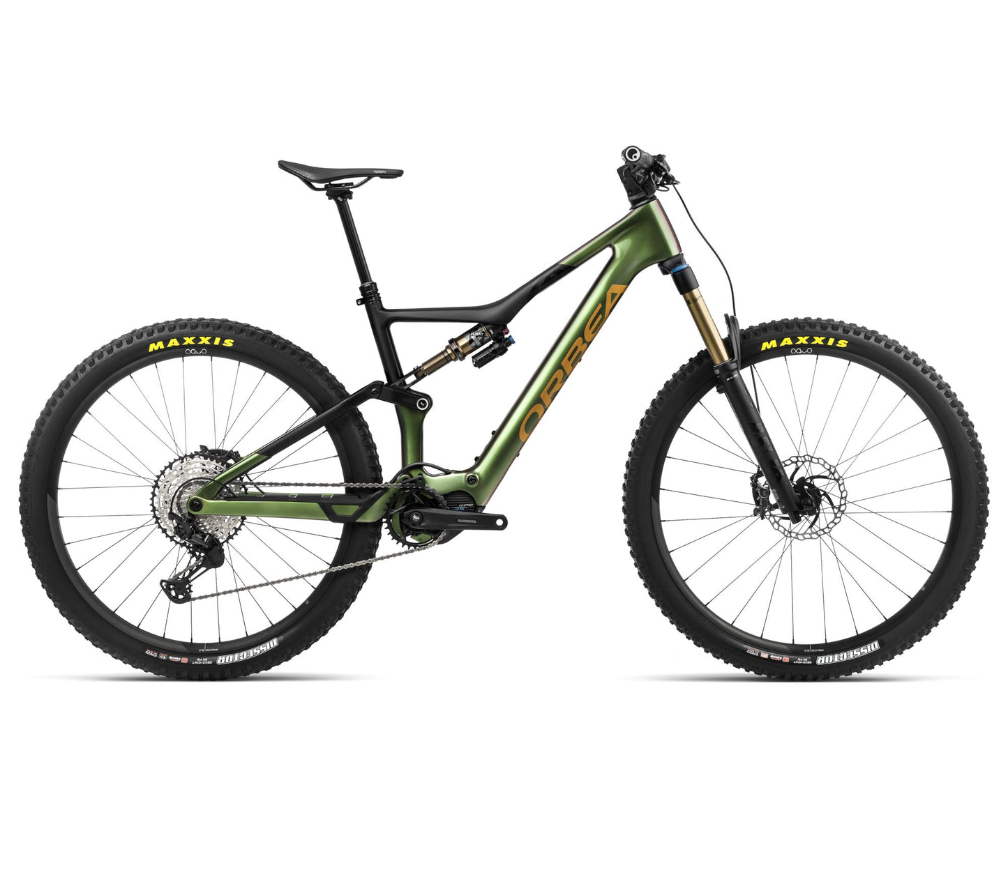 EL-MTB Orbea Rise M10 Chameleon Goblin Green Gloss/Black Matt