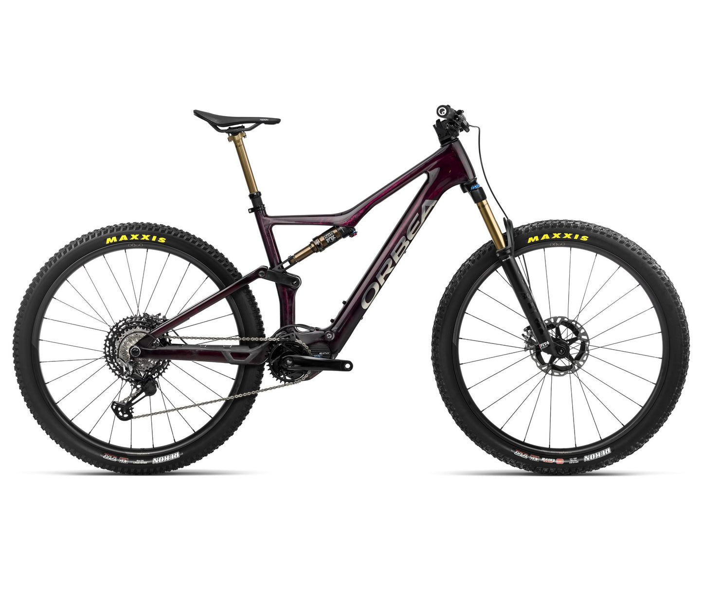 EL-MTB Orbea Rise M-ltd Wine Red Carbon View-Titan Gloss