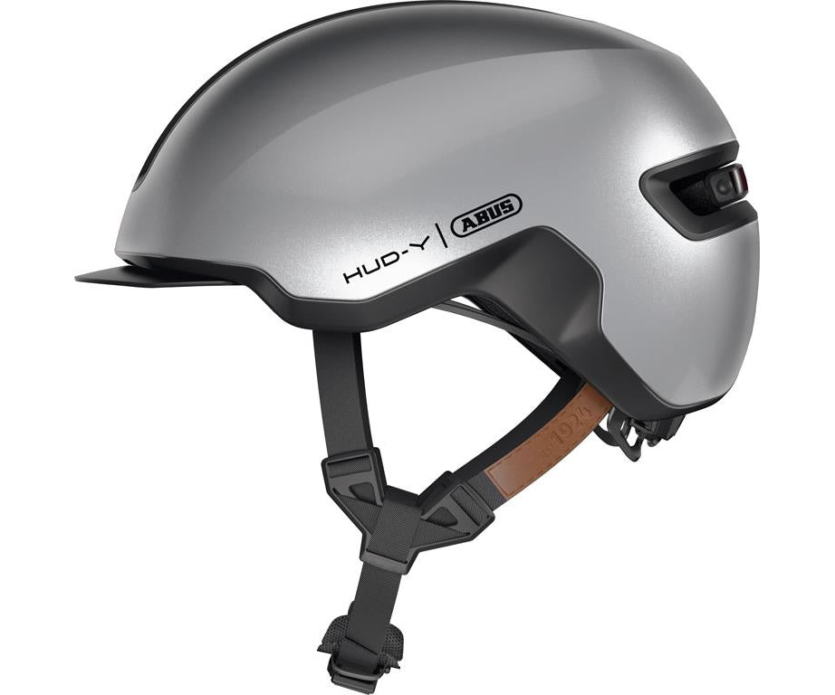 Cykelhjälm Abus Hud-Y Silver