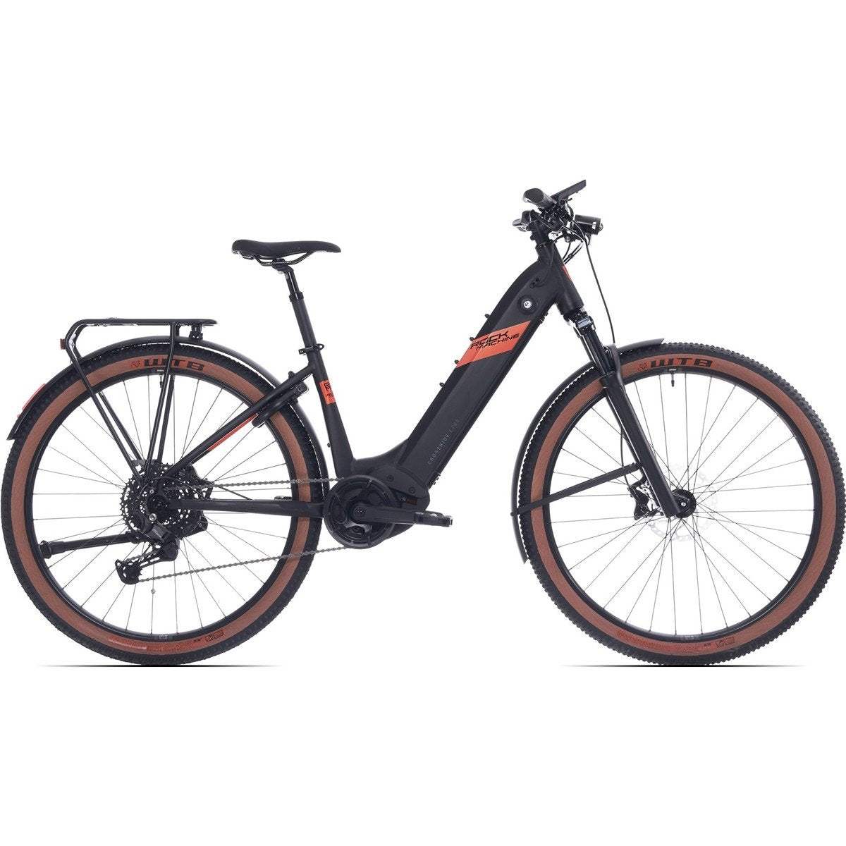 Elcykel Rock Machine Crossride E700 B Touring CX Matte Black/Orange