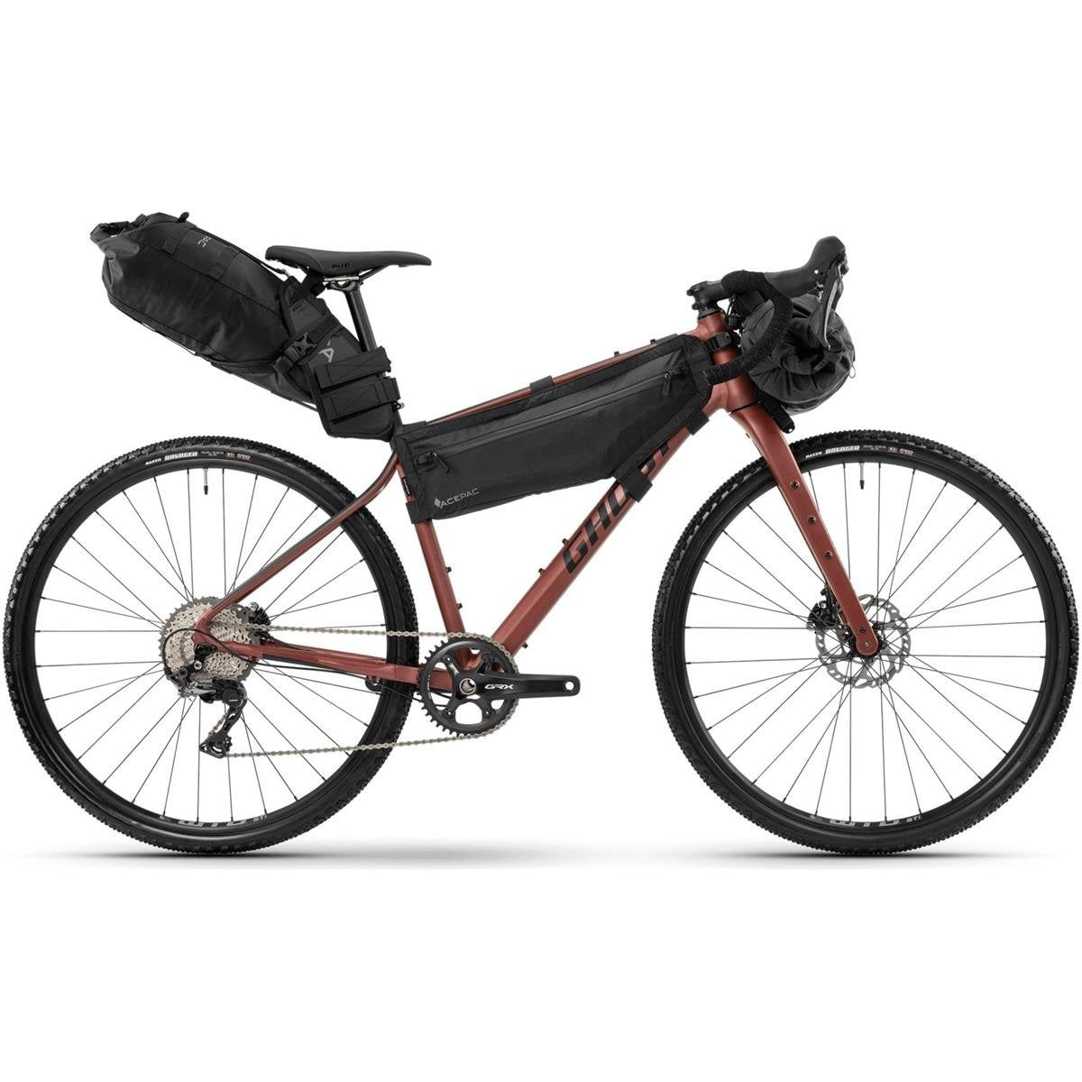 Gravelcykel Ghost Asket Advandced EQ Metallic Rusted Red/Black Matt