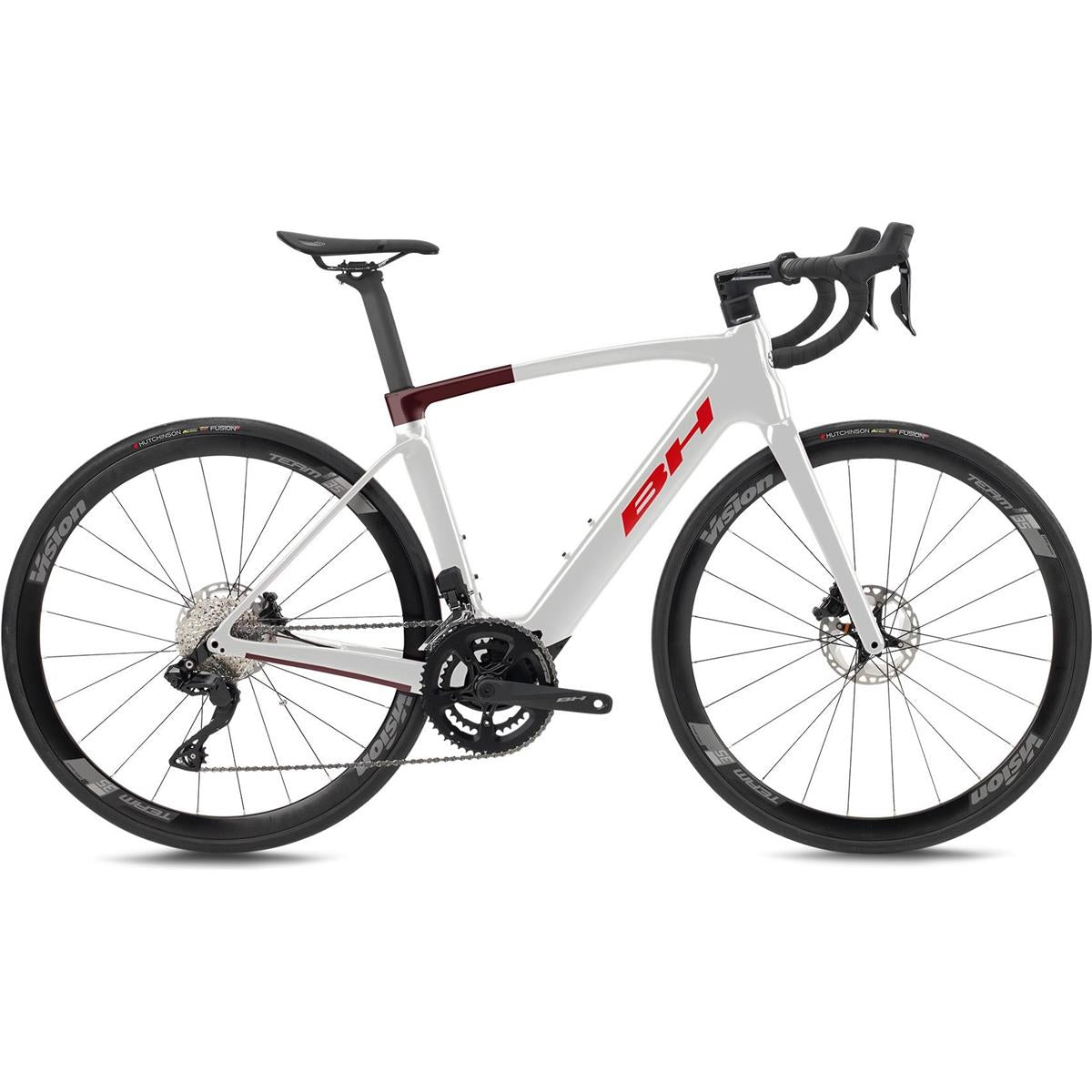 Elcykel Racercykel BH iRS1 Carbon 1.5 Vit/Röd