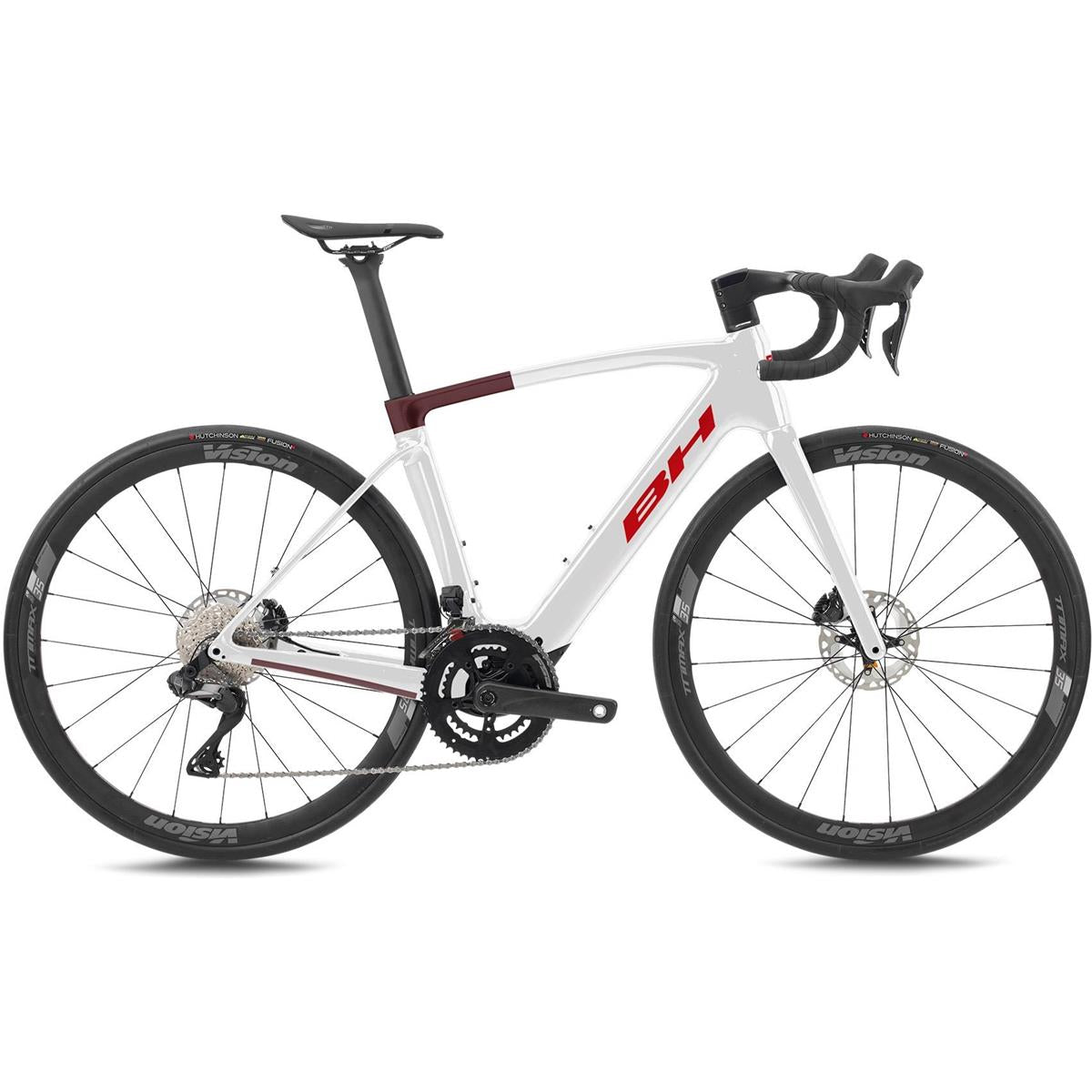 Elcykel Racercykel BH iRS1 Carbon 1.6 Vit/Röd
