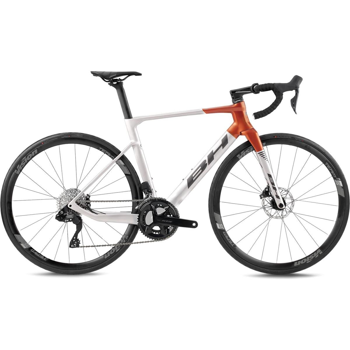 Racercykel BH Allround RS1 4.0 Vit/Orange/Grå