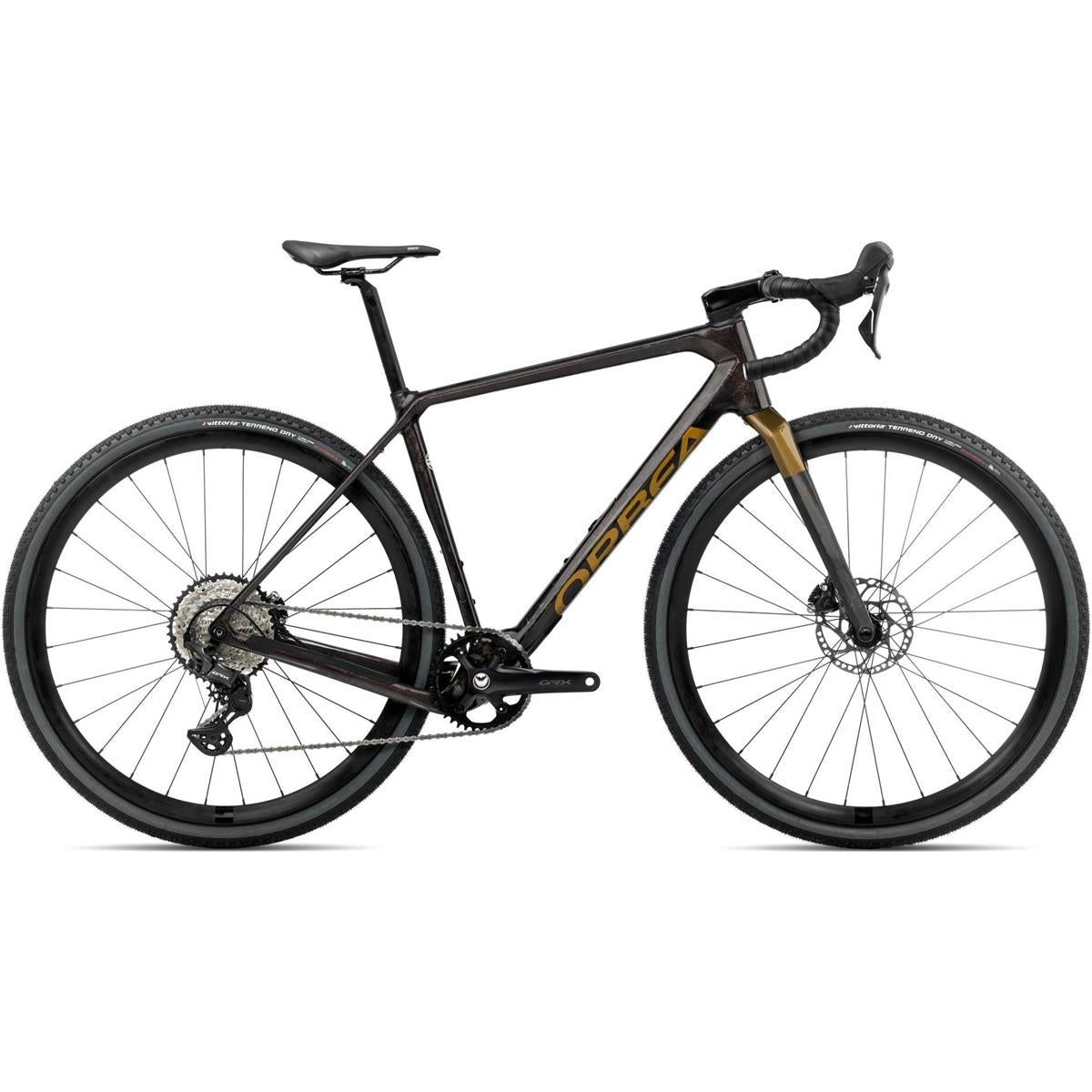 Gravel Bike Orbea Terra M30Team 1x Cosmic Carbon View/Metallic Olive Green