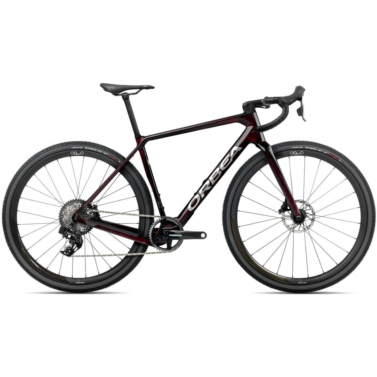 Gravel Bike Orbea Terra M21eTeam 1x Wine Red Carbon View