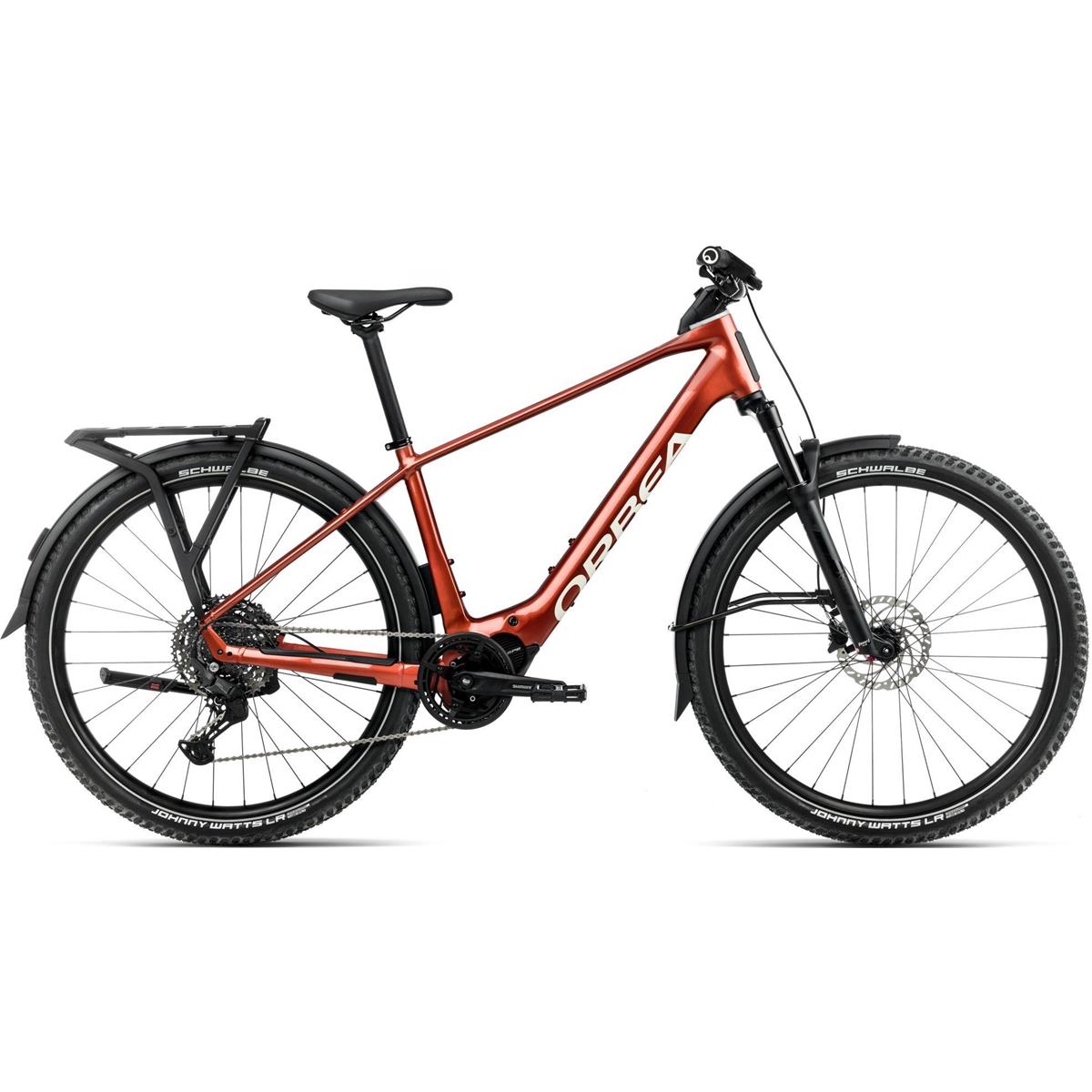 Elcykel Hybrid Orbea Kemen Adv 20 Mars Red/Ivory White