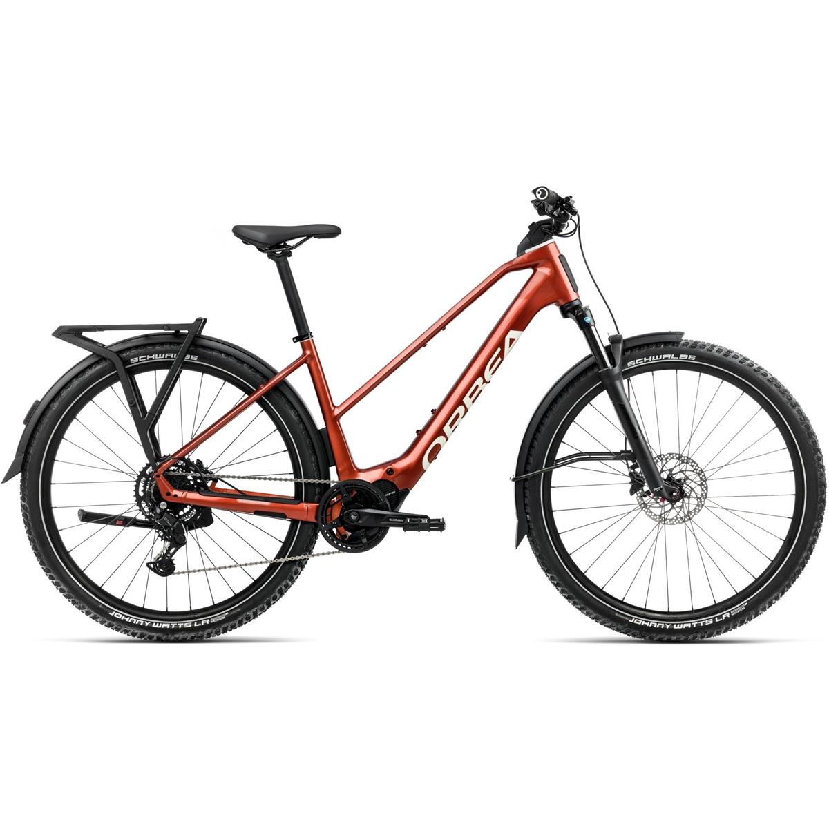 Elcykel Hybrid Orbea Kemen Adv 30 Mid Mars Red/Ivory White