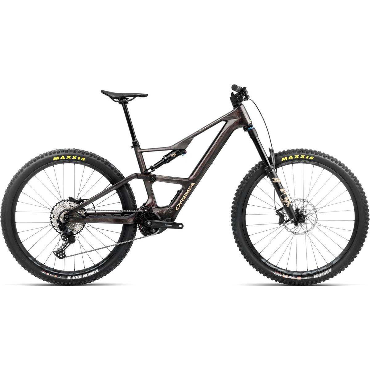 EL MTB Orbea Rise LT M20 630W Cosmic Carbon View/Golden Sand