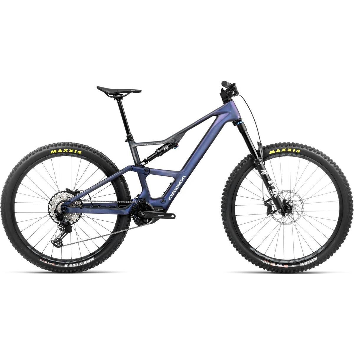 EL MTB Orbea Rise LT M20 630W Tanzanite Carbon View/Carbon Raw
