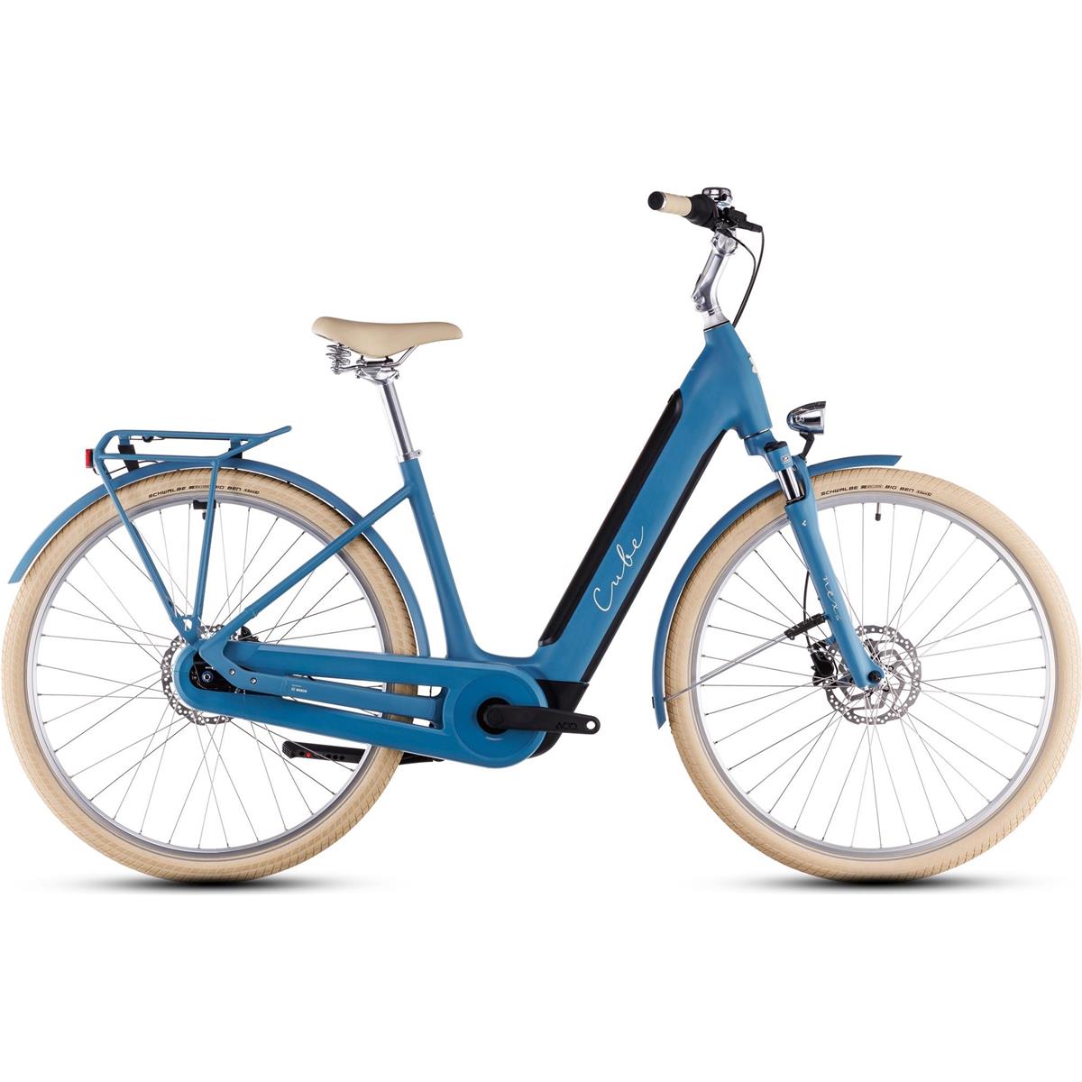 Elcykel Dam Cube Ella Hybrid 500Wh Sphereblue/Creme
