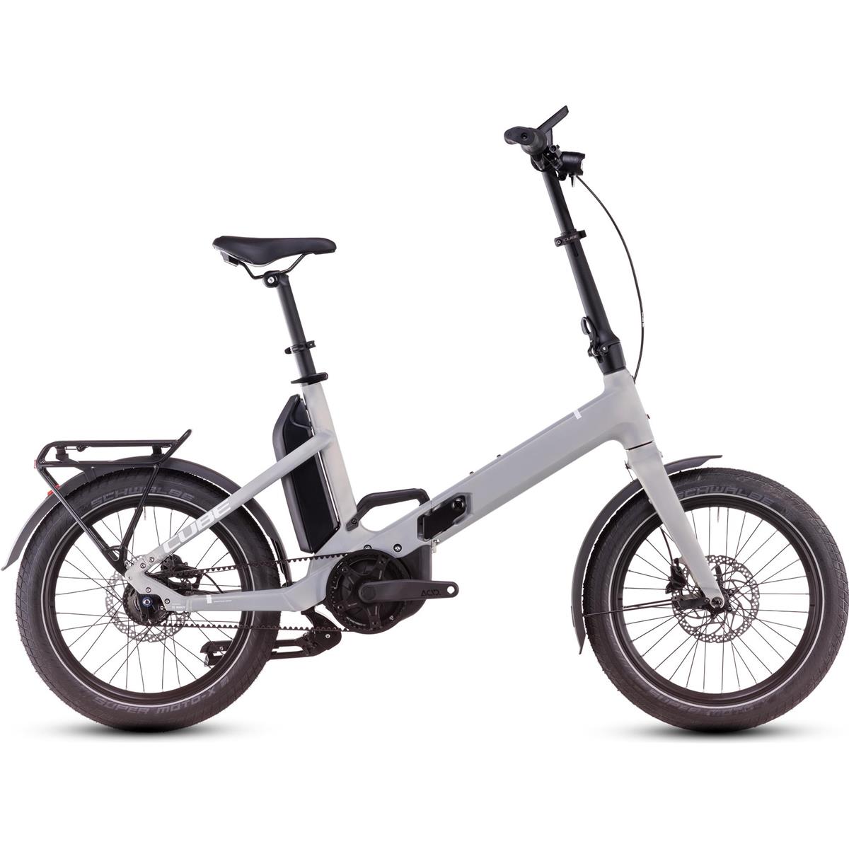 Elcykel Cube Fold Hybrid Comfort 500Wh Pearlysilver/White