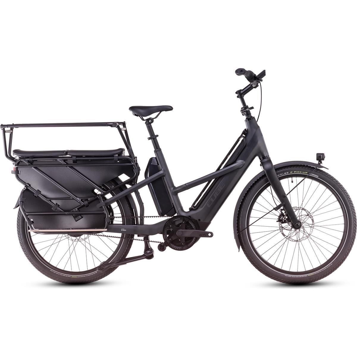 Lastcykel El Cube Longtail Hybrid Family 725Wh Grey/Reflex