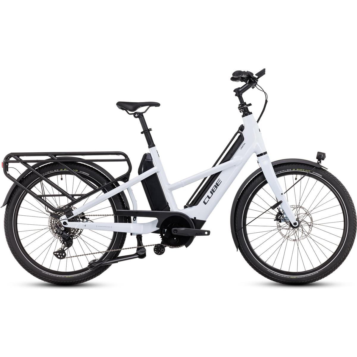 Lastcykel El Cube Longtail Sport Hybrid 1350Wh Flashwhite/Reflex